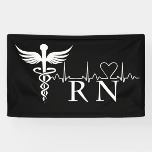 Banderoles Infirmière RN Heartbeat