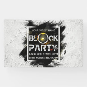 Banderoles Invitation personnalisée Bloc partie