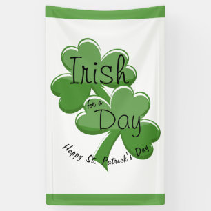 Banderoles Irish For A Day Happy St. Patrick's Day Celebrate
