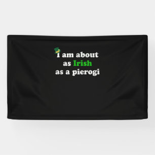 Banderoles Irlandais drôle comme Pierogi Irlande Pologne Polo