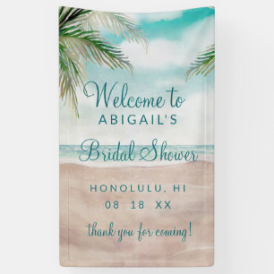 Banderoles Island Breeze Tropical Beach Fête des mariées Bien