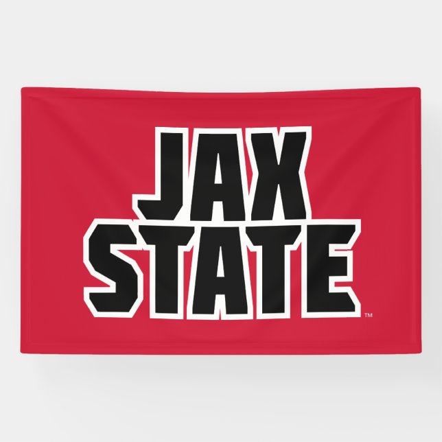 Banderoles Jacksonville State University JAX STATE Bold Text (Horizontal)