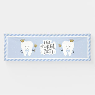 Banderoles J'ai eu ma décoration de fête First Tooth.
