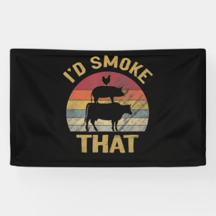 Banderoles J'Ai Fumé Ce Dégustation De Viande De Fumeur De 