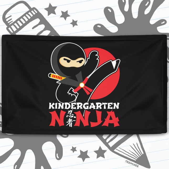 Banderoles Jardin D'Enfants Ninja Tirer Un Coup D'Oeil Premie (Créateur téléchargé)