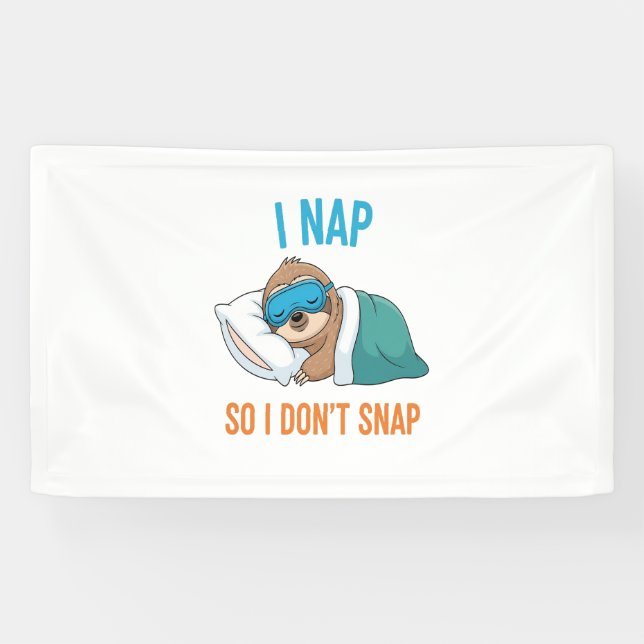 Banderoles Je fais la sieste pour ne pas accrocher la fente d (Horizontal)