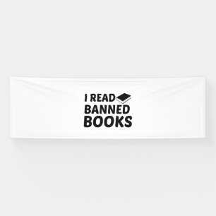 BANDEROLES JE LIS DES LIVRES INTERDITS