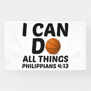 BANDEROLES JE PEUX FAIRE TOUTES LES CHOSES BASKETBALL