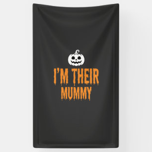 Banderoles Je suis leur conception de maman Halloween Mummy
