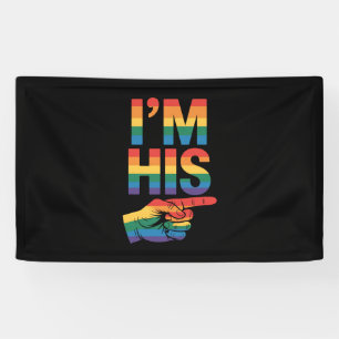 Banderoles Je suis son couple gay assorti à la fierté LGBTQ