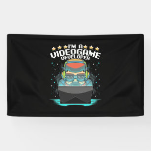 Banderoles Je Suis Un Développeur De Jeu Vidéo