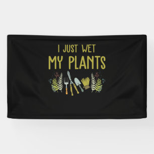 Banderoles Je viens d'accueillir mes Plantes jardinage vert p