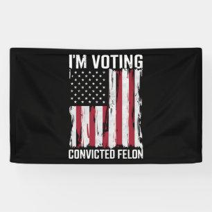 Banderoles Je Vote Pour Le Condamné Féon Pro Trump 2024