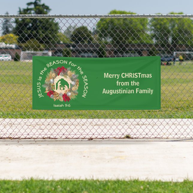 Banderoles JÉSUS DE Noël EST LA RAISON (En situation)