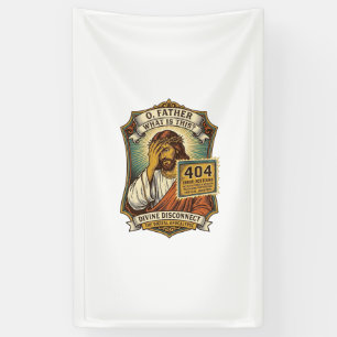 Banderoles Jésus drôle Erreur 404 Humour Développeur Web Prog
