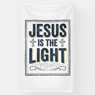 Banderoles Jésus Est La Lumière Chemise Chrétienne Vintage