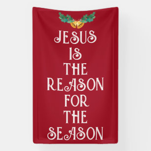 BANDEROLES JÉSUS EST LA RAISON POUR LAQUELLE NOËL PORTE BANNE