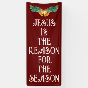 BANDEROLES JÉSUS EST LA RAISON POUR LAQUELLE NOËL PORTE BANNE