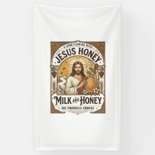 Banderoles Jésus Miel Lait Et Miel Jésus Miel Lait Miel 