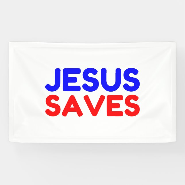 BANDEROLES JÉSUS SAVE (Horizontal)