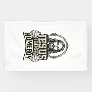 Banderoles Jésus vintage est mon design vectoriel gravé ami