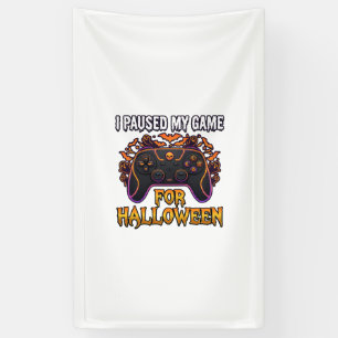 Banderoles Jeu en pause Halloween Manette Chauves-souris Fant