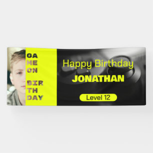 Banderoles Jeu sur joueur personnalisé Anniversaire niveau ve