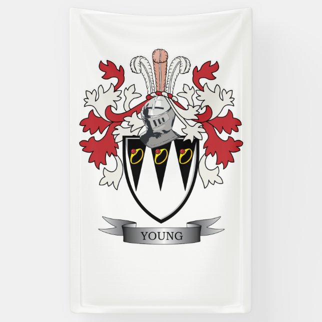 Banderoles Jeune manteau de crête de famille des bras (Vertical)
