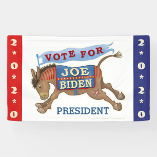 Banderoles Joe Biden pour l'âne 2020 de président Démocrat