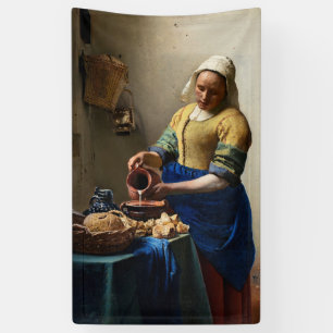 Banderoles Johannes Vermeer - La Milkmaid