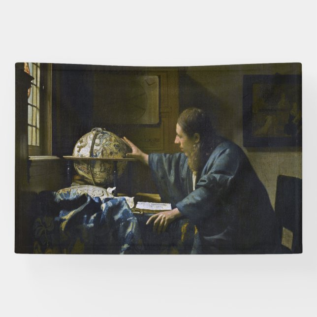 Banderoles Johannes Vermeer - L'astronome (Horizontal)