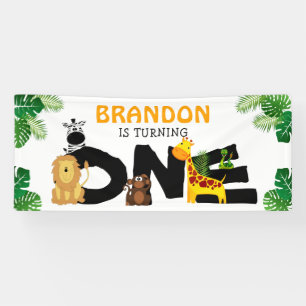 Banderoles Joli Jungle Safari Anniversaire Enfants
