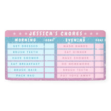 Jolies Tâches Quotidiennes Paillettes Rose Bleu po