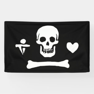 Banderoles Jolly roger du drapeau pirate Stede Bonnet