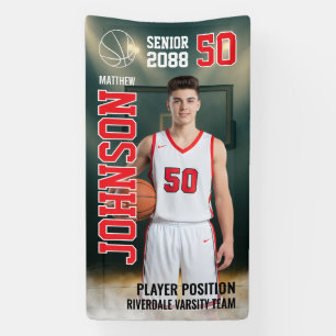 Banderoles Joueur de l'équipe de basketball senior Photo de s