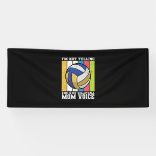 Banderoles Joueur de volley-ball : voici les voix de ma maman
