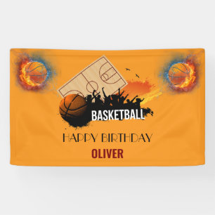 Banderoles Joueur sportif de basketball moderne Joueur de fêt