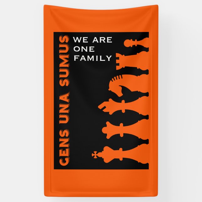 Banderoles Joueurs d'échecs compétitifs (Vertical)