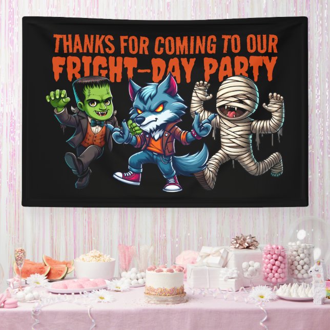 Banderoles Jour de la Foule Monsterrific Jour d'Halloween (Fête)