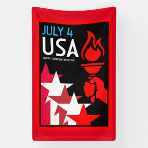 Banderoles Jour de l'indépendance américaine