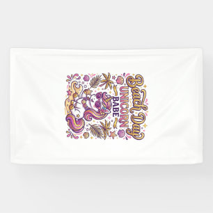 Banderoles Jour de plage licorne bébé licorne stylée Zazzle D