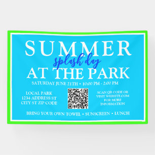 Banderoles Jour d'été à l'aube au parc   Signal d'événement e