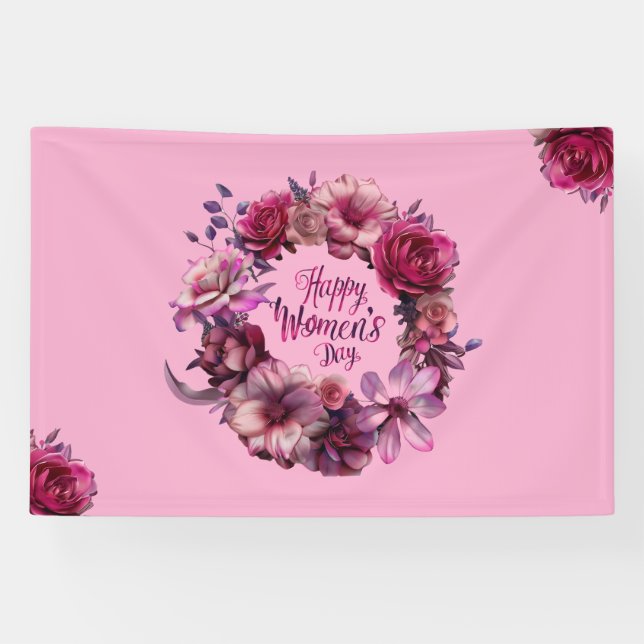 Banderoles Journée internationale des femmes florales 2025 (Horizontal)