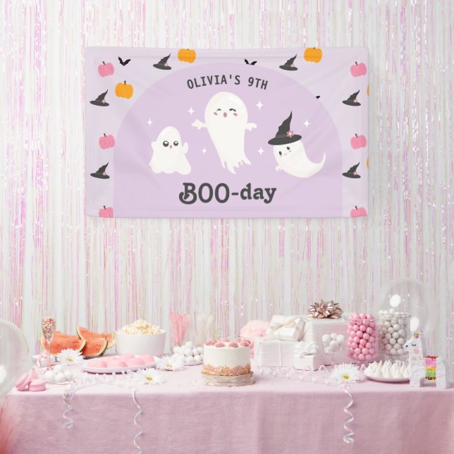 Banderoles Joyeuse Journée de la Boo | Fête éffrayante de la  (Fête)