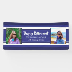 Banderoles Joyeuse retraite Bleus marine nautique Photos