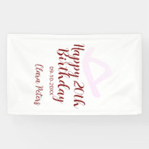 Joyeux 20e anniversaire fille cowboy rose nom date