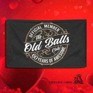 Banderoles Joyeux 60e anniversaire, papa