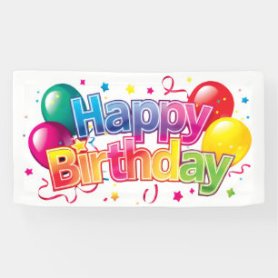 Banderoles Joyeux anniversaire