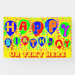 Banderoles Joyeux anniversaire