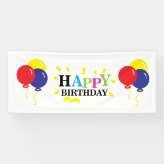 Banderoles Joyeux anniversaire